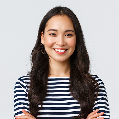 woman smiling